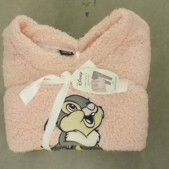 NWT 3X Disney Thumper Pink and Gray Pajama Set - Picture 1 of 4